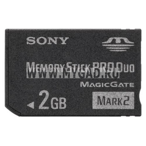 Флэш карта памяти Sony Memory Stick Pro Duo на 2 Гб - купить на mygad.ru