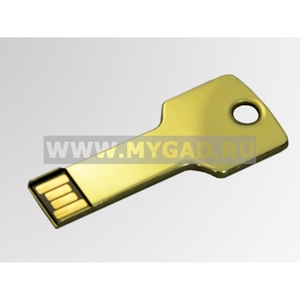 Флешка MG17KEY.Gold.8gb на 8 Гб в виде ключика, золотистая