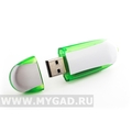 USB-накопитель Карамель MG17017.G.8gb, зеленый полупрозрачный пласткик, металлические вставки