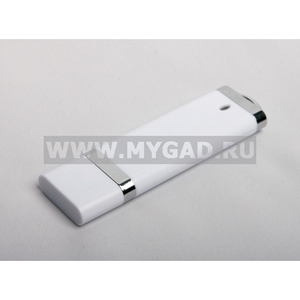 Пластиковый USB накопитель белого цвета 002.W.32gb для рекламы и промо мероприятий