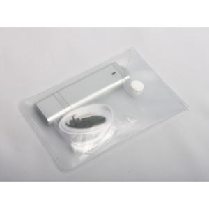 USB флеш-диск на 4 GB, серебро, пластиковый корпус, алюминиевые вставки, MG17002.S.4gb с лого