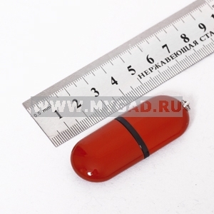 USB флеш-диск на 4 GB, красный, пластик, MG17015.R.4gb с лого