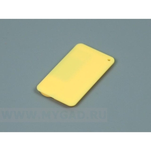 USB флеш-диск на 4 GB,  желтый, черный, синий, красный, зеленый, оранжевый, белый, пластик, MG17Mini_Card1.4gb