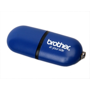 USB флеш-диск на 2 GB, синий, пластик, металл, MG17015.BL.2gb с лого