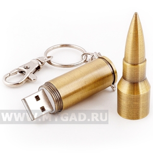 Мужская флешка-пуля 8 гб MG17Bullet1.8gb, металл