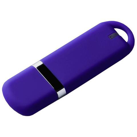 Фиолетовая VIOLET C флешка 8 гб, пластик и soft-touch «МИРАКС-СОФТ»